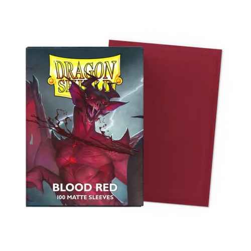 Dragon Shield Game Sleeves 100ct - Matte Blood Red