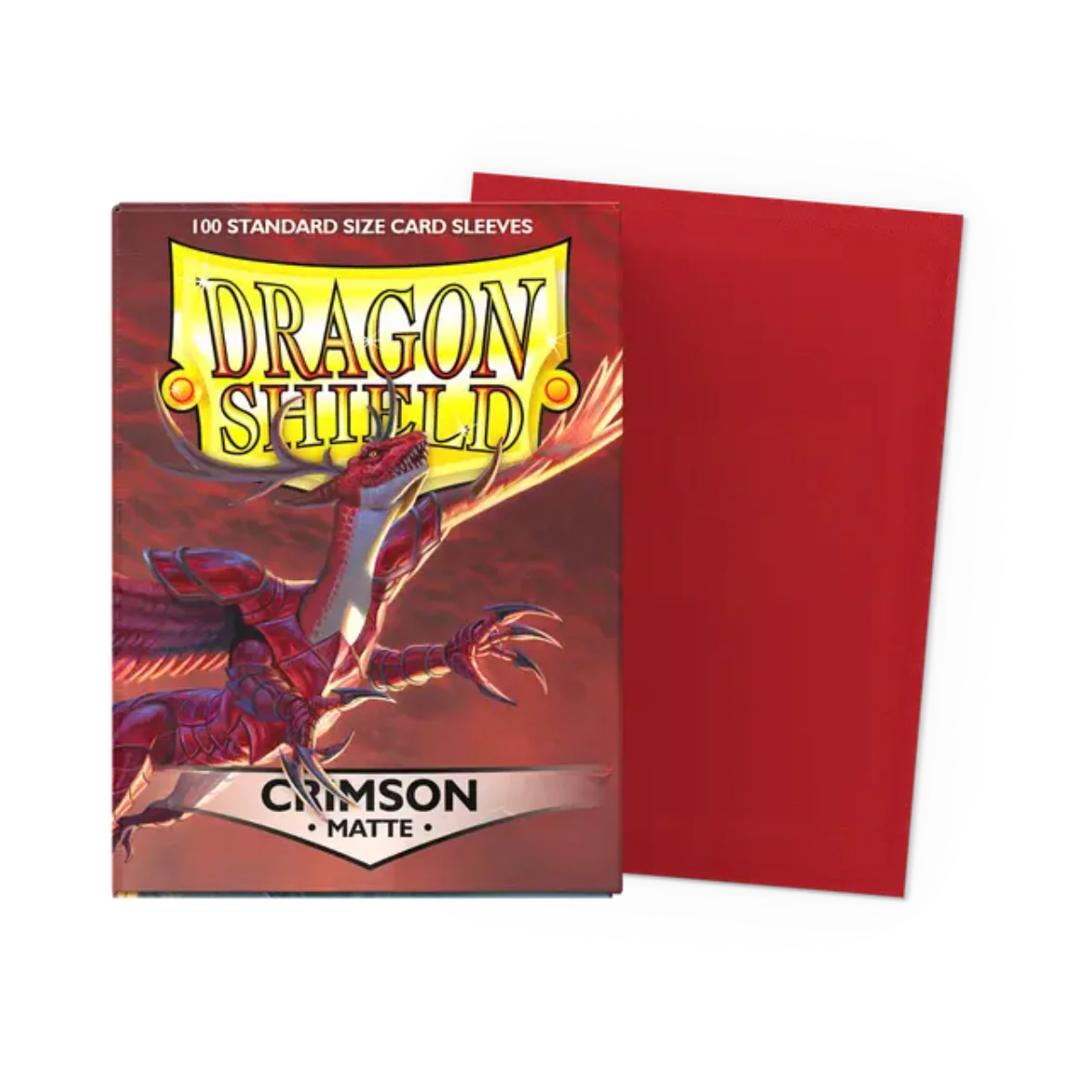 Dragon Shield Game Sleeves 100ct - Matte Crimson