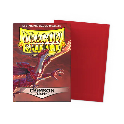 Dragon Shield Game Sleeves 100ct - Matte Crimson