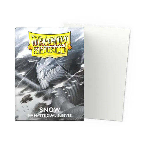 Dragon Shield Game Sleeves 100ct - Matte Dual Snow