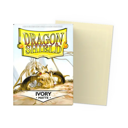 Dragon Shield Game Sleeves 100ct - Matte Ivory
