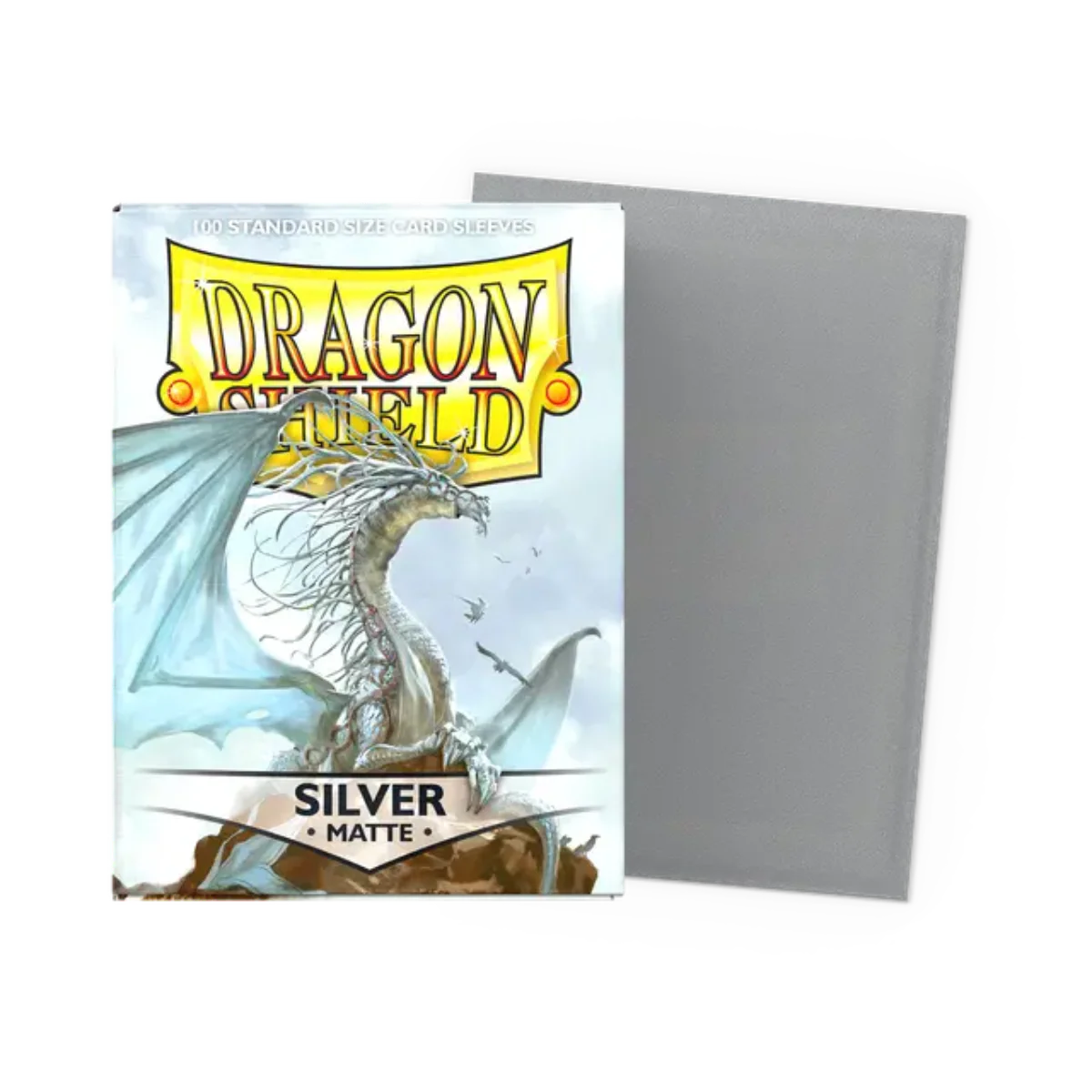 Dragon Shield Game Sleeves 100ct - Matte Silver