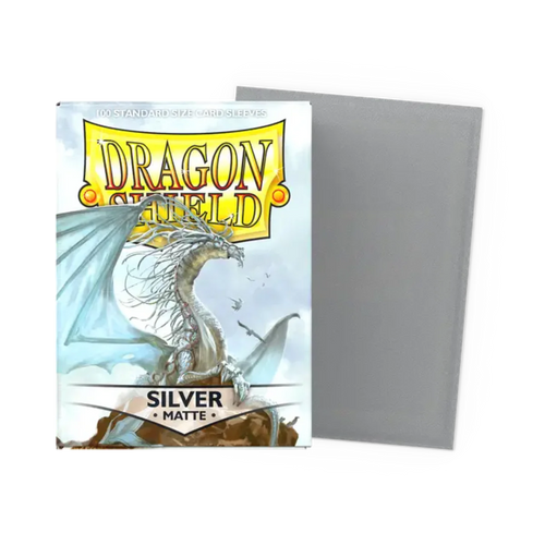 Dragon Shield Game Sleeves 100ct - Matte Silver