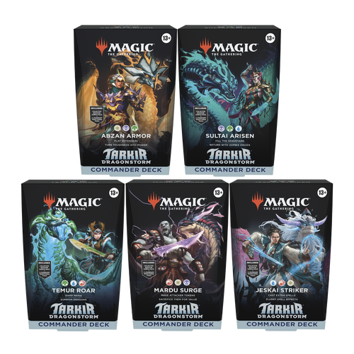Tarkir Dragonstorm Commander Deck Set of 5