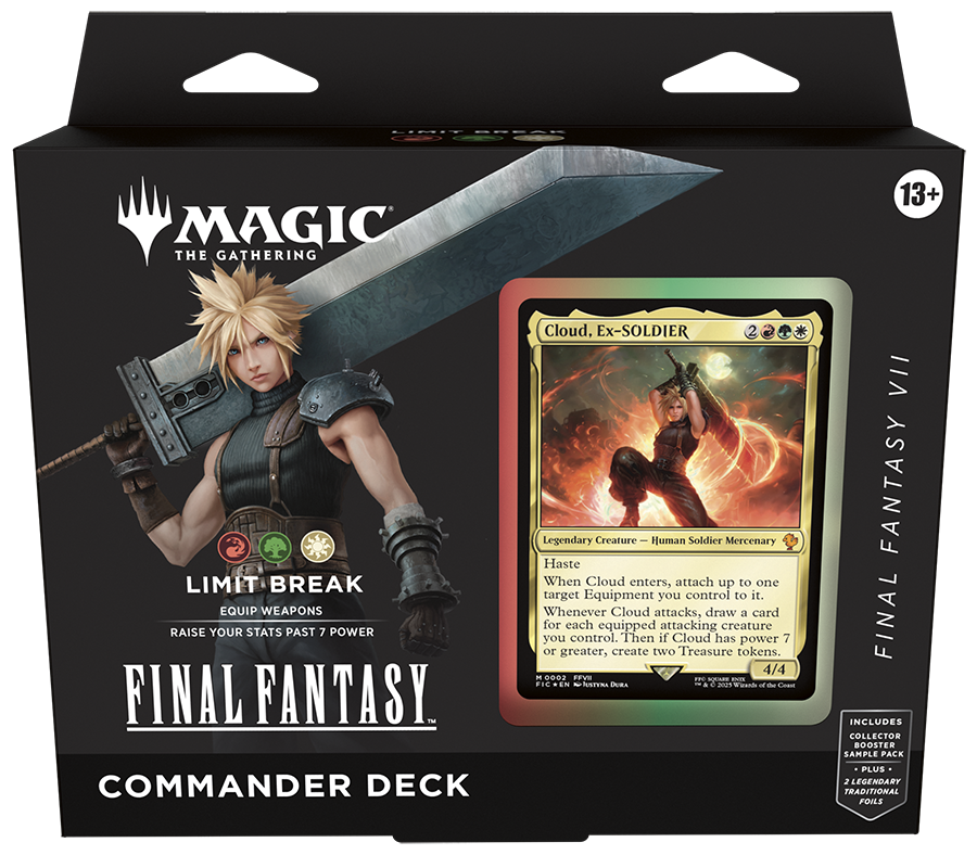 Final fantasy limit break cloud commander deck 