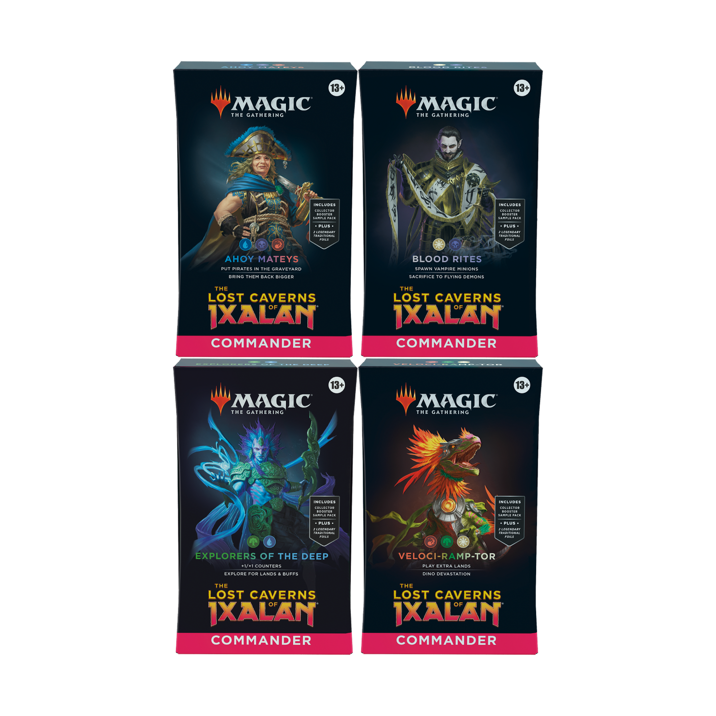 MTG Lost Caverns of Ixalan Commander Deck Bundle (Set of 4)
