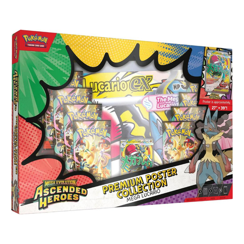 Ascended Heroes Premium Poster Collection - Mega Lucario
