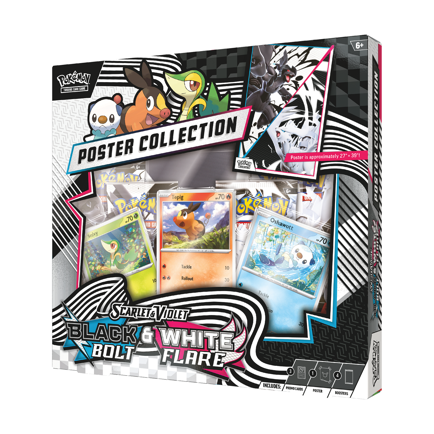 Pokémon TCG: Scarlet & Violet 10.5 Black Bolt/White Flare- Unova Poster Collection